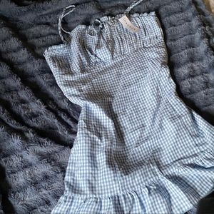 L.A. Hearts at Pacsun blue and white gingham dress